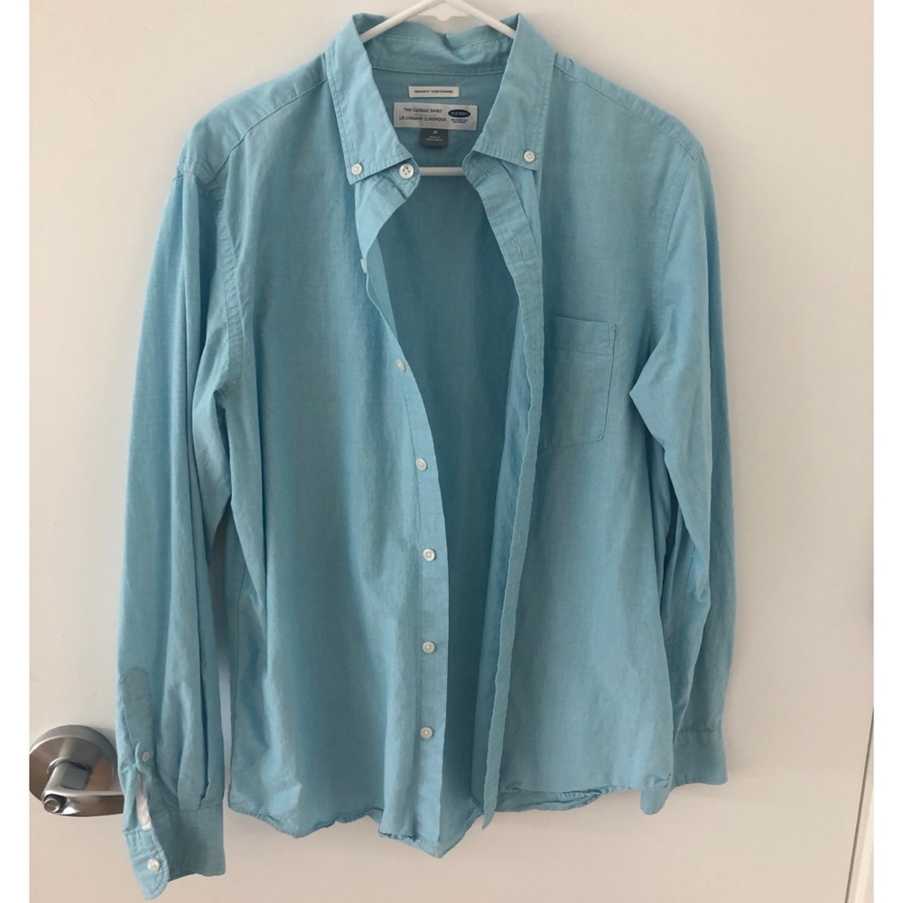 Button down shirt light blue Medium Old Navy
